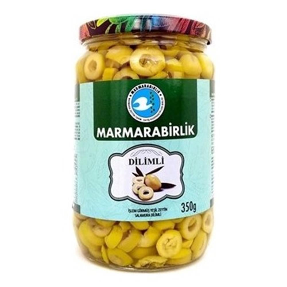 M.BİRLİK DİLİMLİ YEŞİL ZEYTİN 350GR