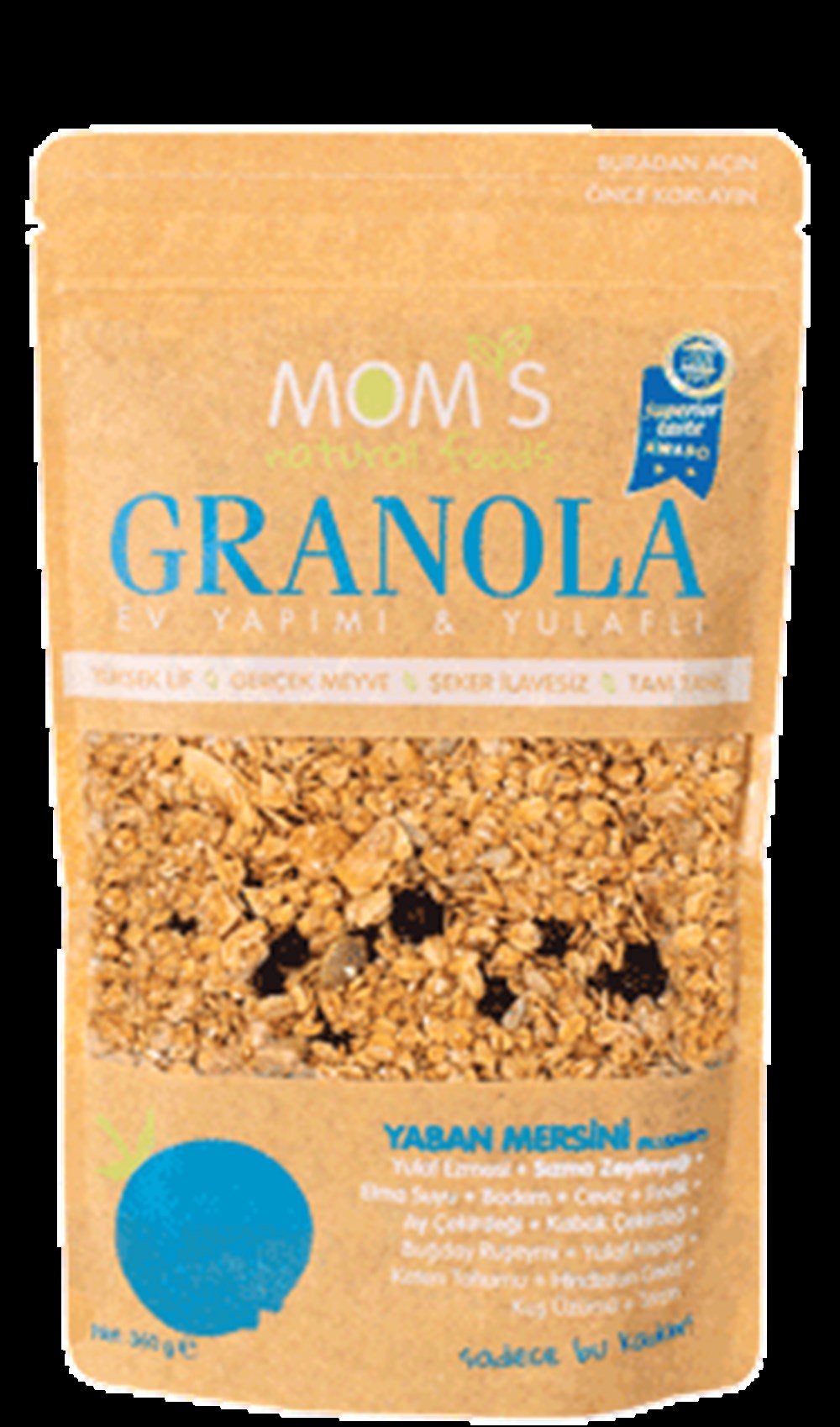 MOMS GRANOLA YABAN MERSİNİ 360GR                  