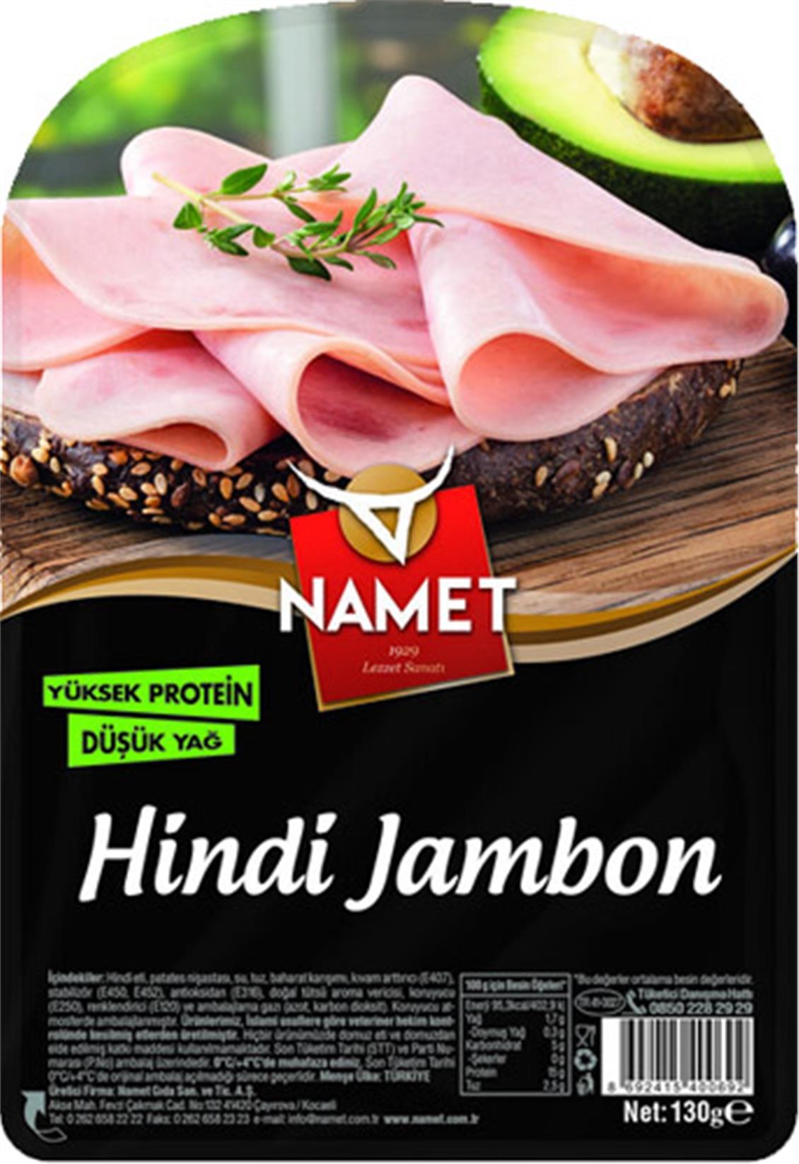 NAMET HİNDİ JAMBON 130GR