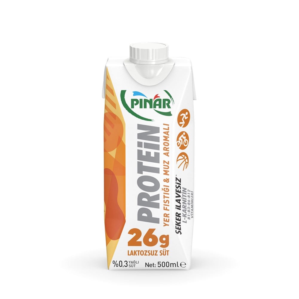 PINAR PROTEİN SÜT Y.FIST.-MUZ 500ML