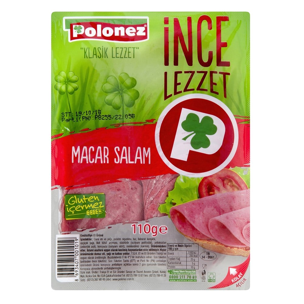 POLONEZ DİL.MACAR SALAM 110GR