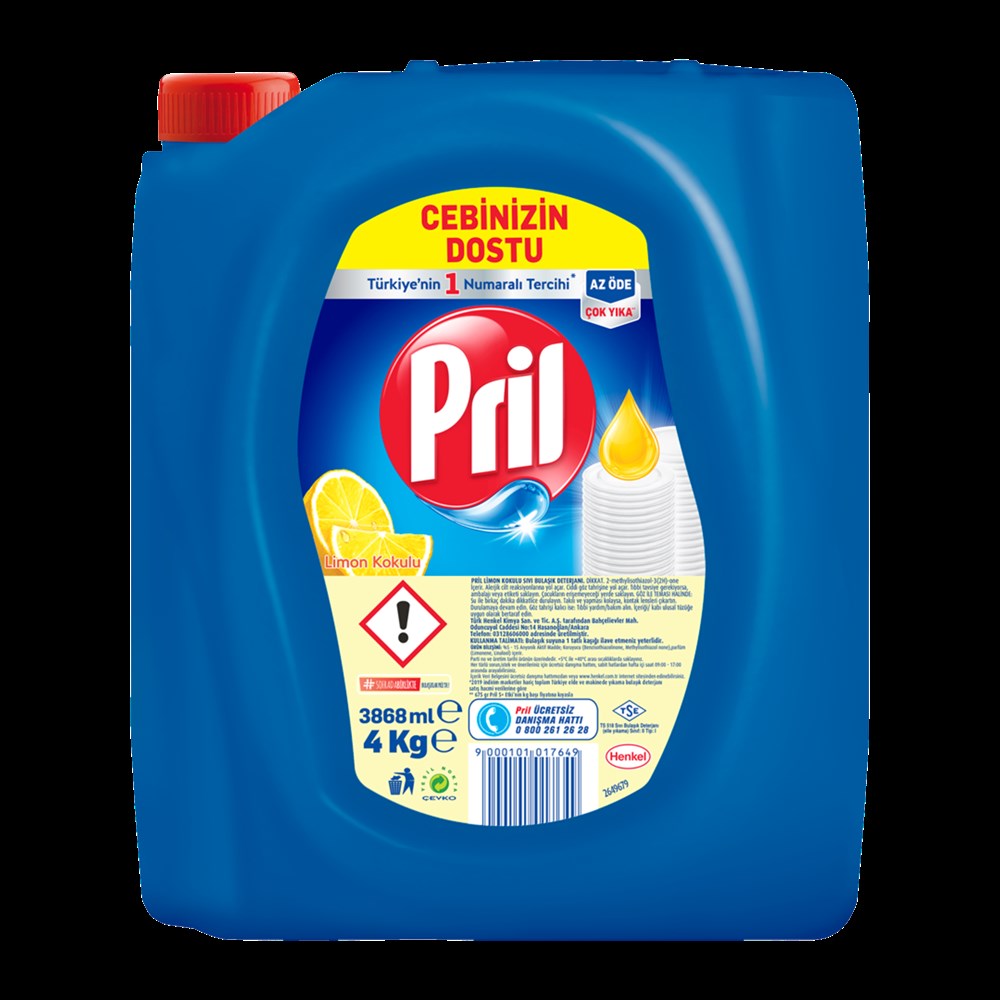 PRİL LİMONLU 4 LT