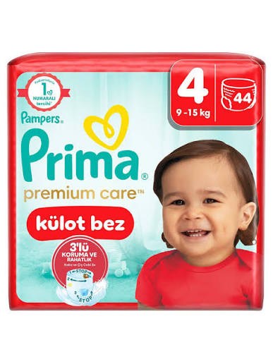 PRİMA NO:4 KÜLOT BEZ İKİZ 44'LÜ PREMIUMCARE