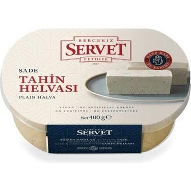 SERVET ŞEKERSİZ HELVA SADE 400GR