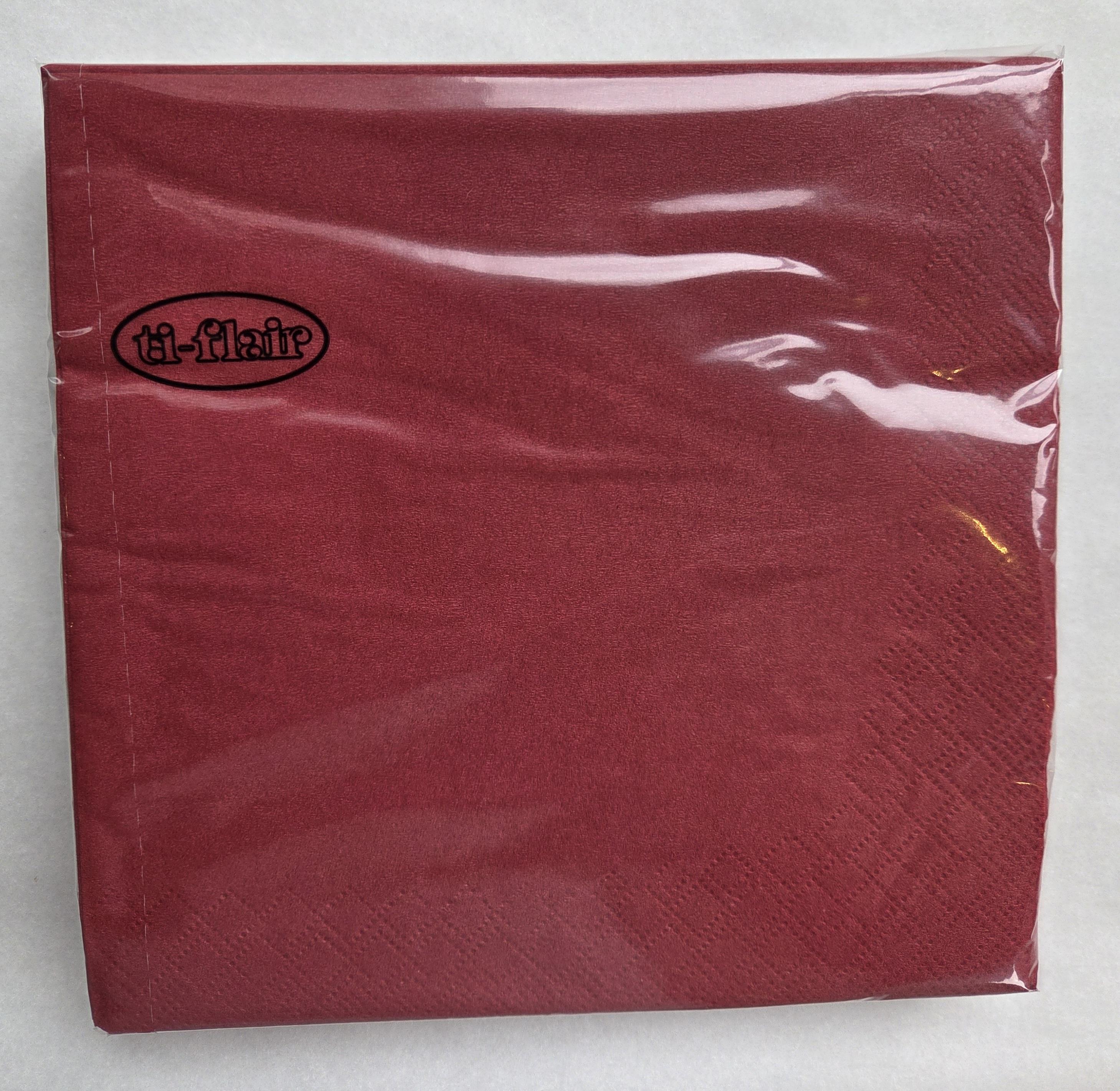 Tİ-FLAİR PEÇETE BORDO 33X33