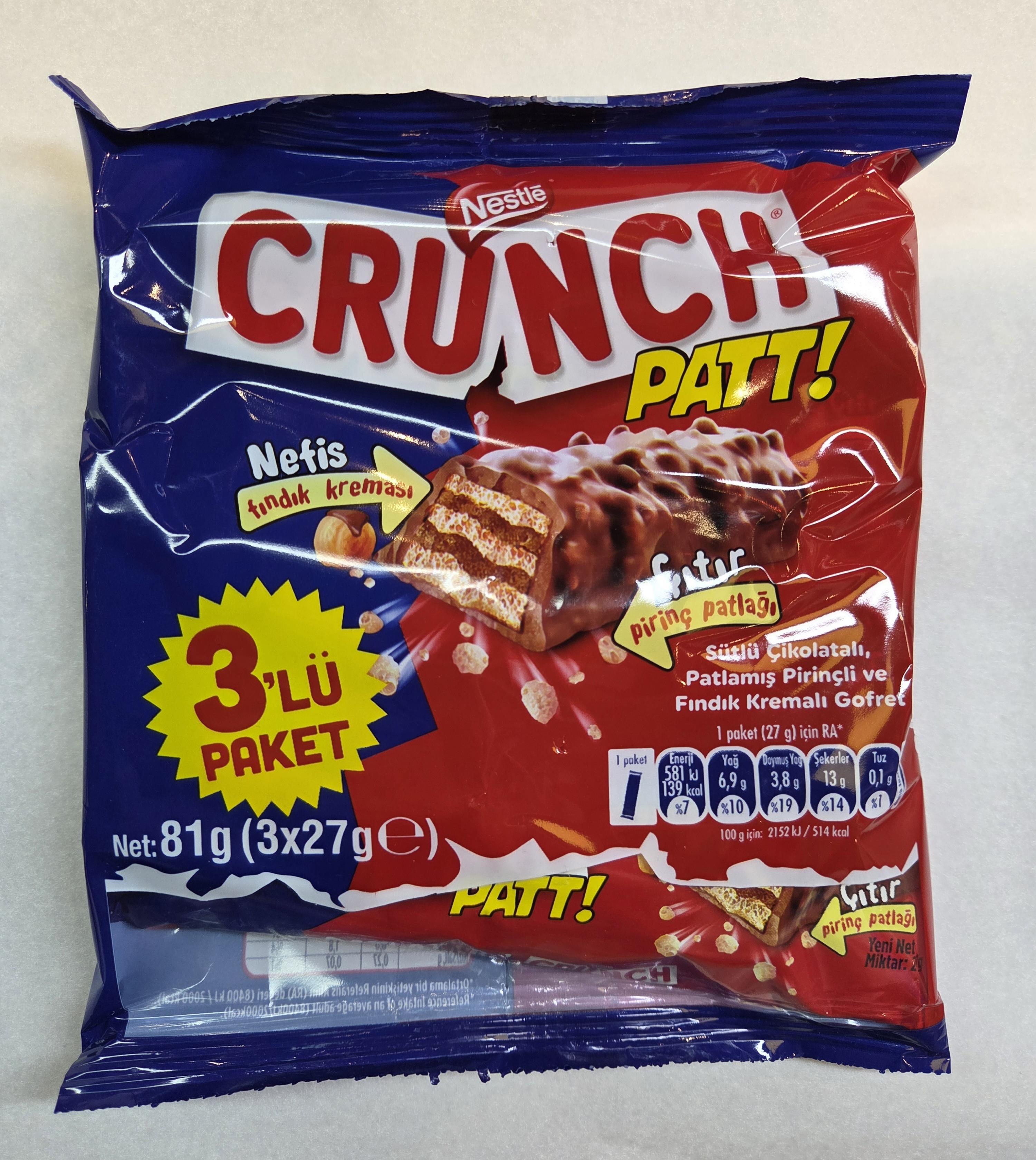 NESTLE CRUNCH GOFRET 3LÜ 81GR