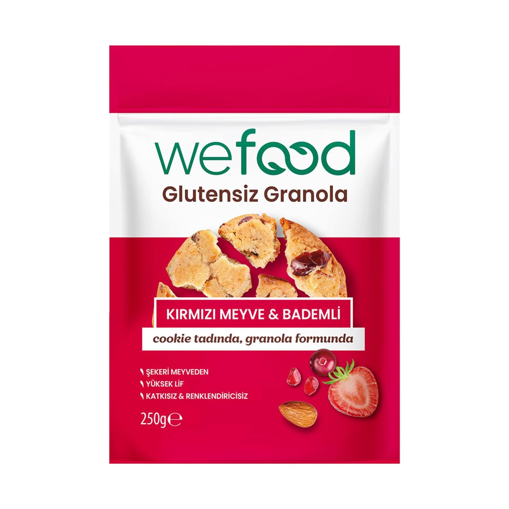 WEFOOD GLUTENSİZ GRAN.KIR.MEY.BADEM 250GR