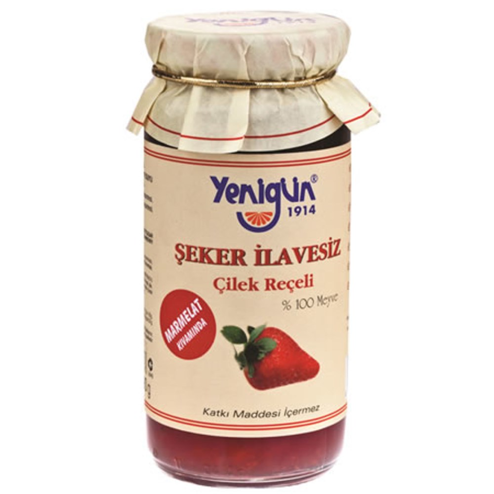 YENİGÜN ŞEKERSİZ ÇİLEK REÇEL 290GR