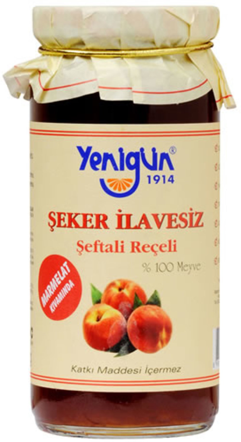 YENİGÜN ŞEKERSİZ ŞEFTALİ REÇEL 290GR