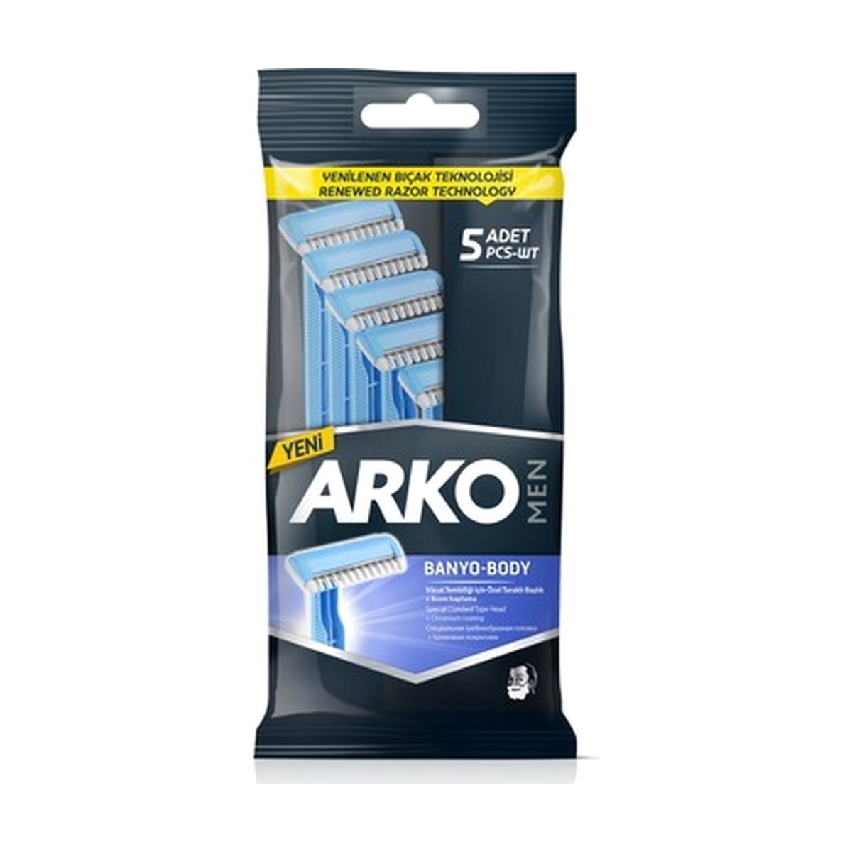 Arko Men Banyo Tıraş Bıçağı 5 Adet