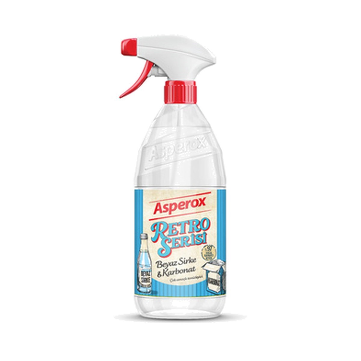 Asperox Retro Serisi Çok Amaçlı Temizleyici Beyaz Sirke ve Karbonat 1000 ML