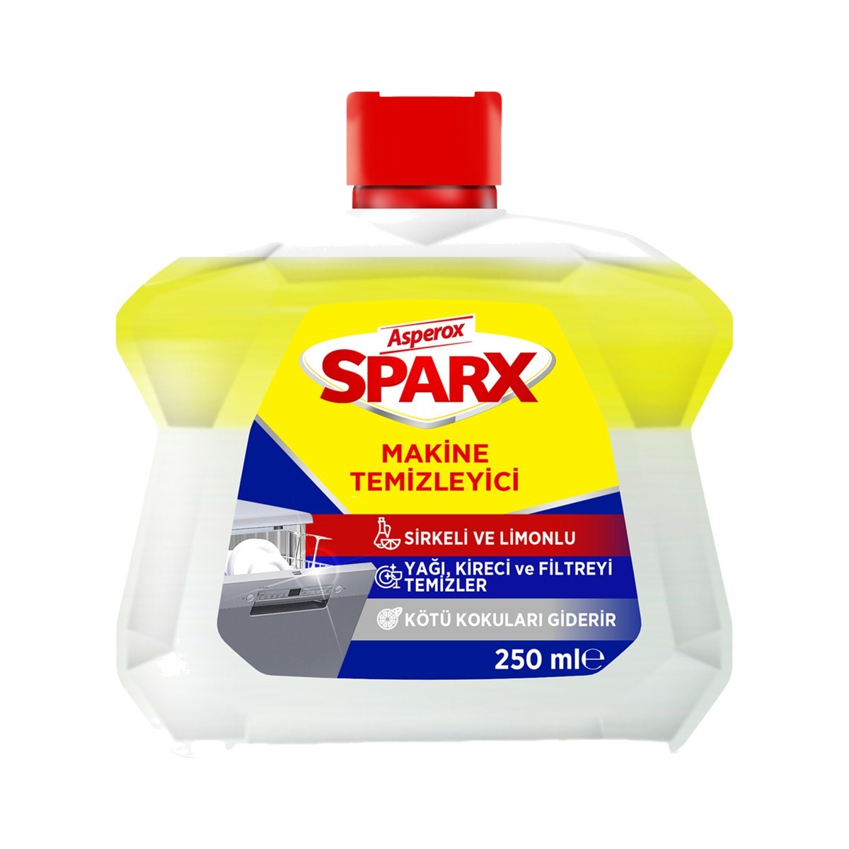 Asperox Sparx Makine Temizleyici Sirkeli Limonlu 250 ML