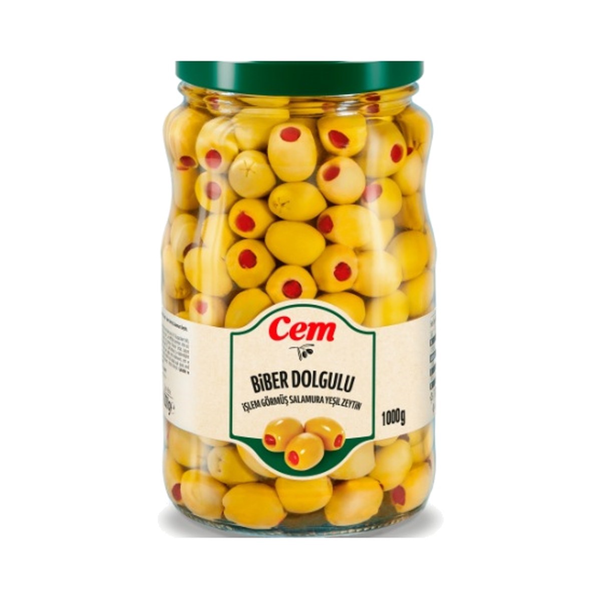 Cem Biberli Zeytin 1000 GR
