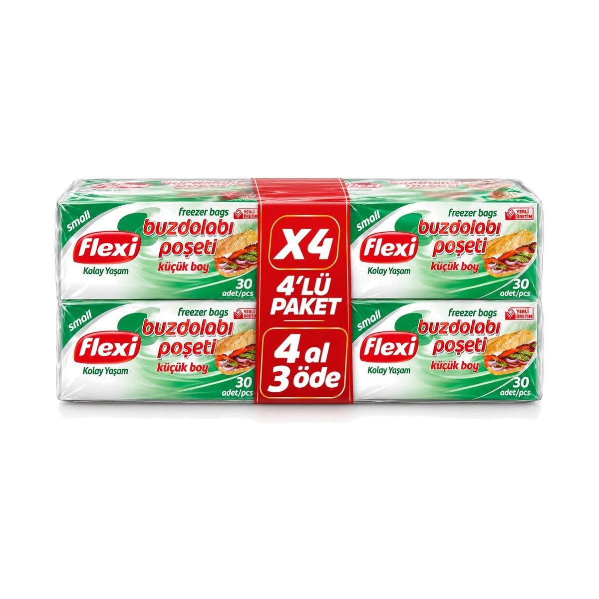 Flexi Buzdolabı Poşeti 4 Al 3 Öde Küçük Boy 120 ADET