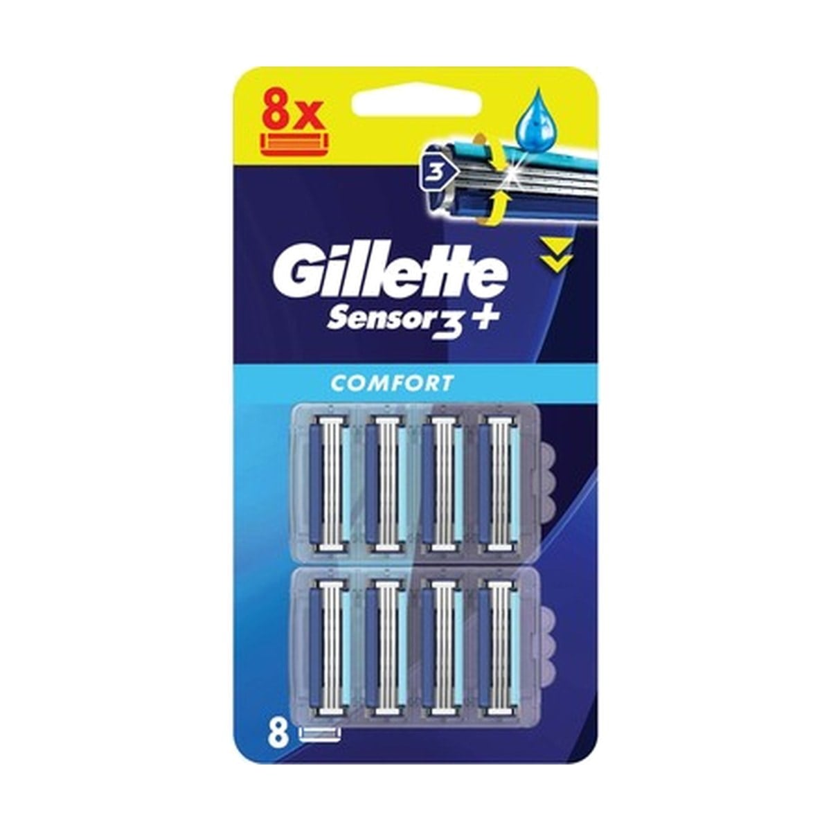 Gillette Sensor 3 Plus Yedek Başlık 8 Adet