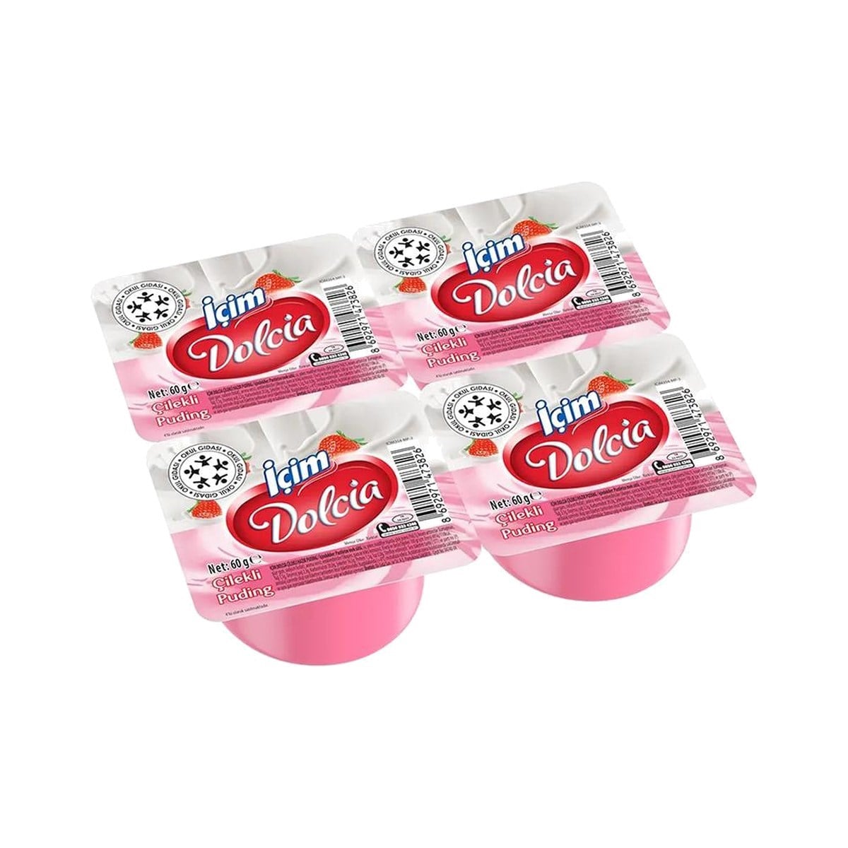 İçim Dolcia Çilekli Puding 4x60 GR
