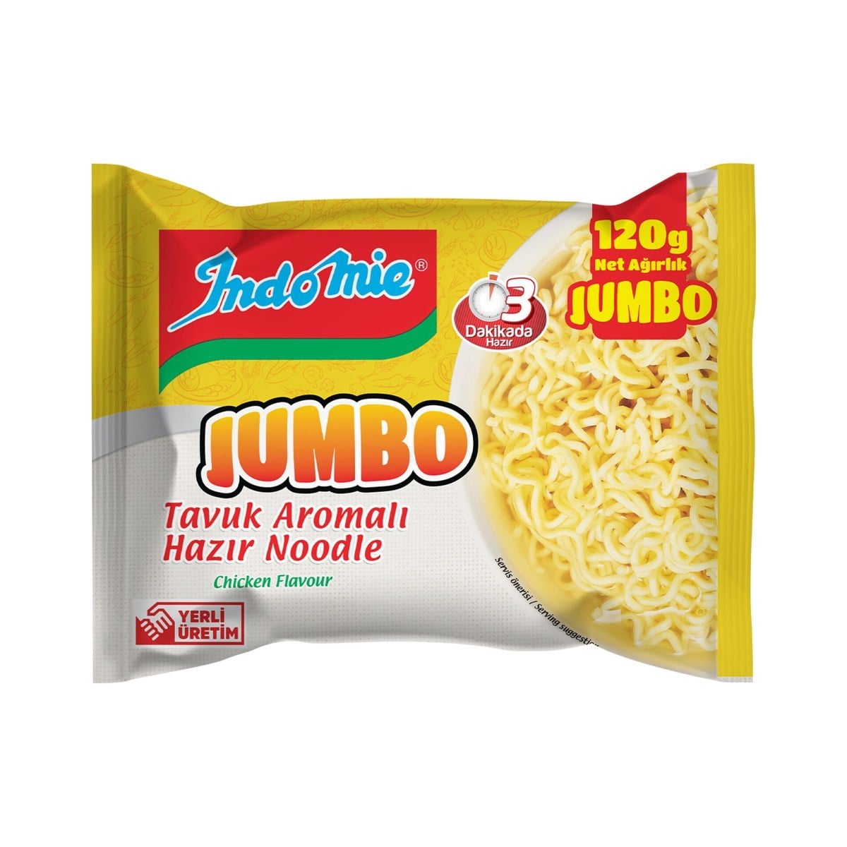 İndomie Noodle Tavuk Çeşnili Jumbo 120 GR