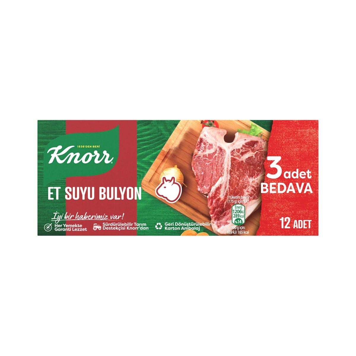 Knorr Et Suyu Bulyon 12 Adet 120 GR