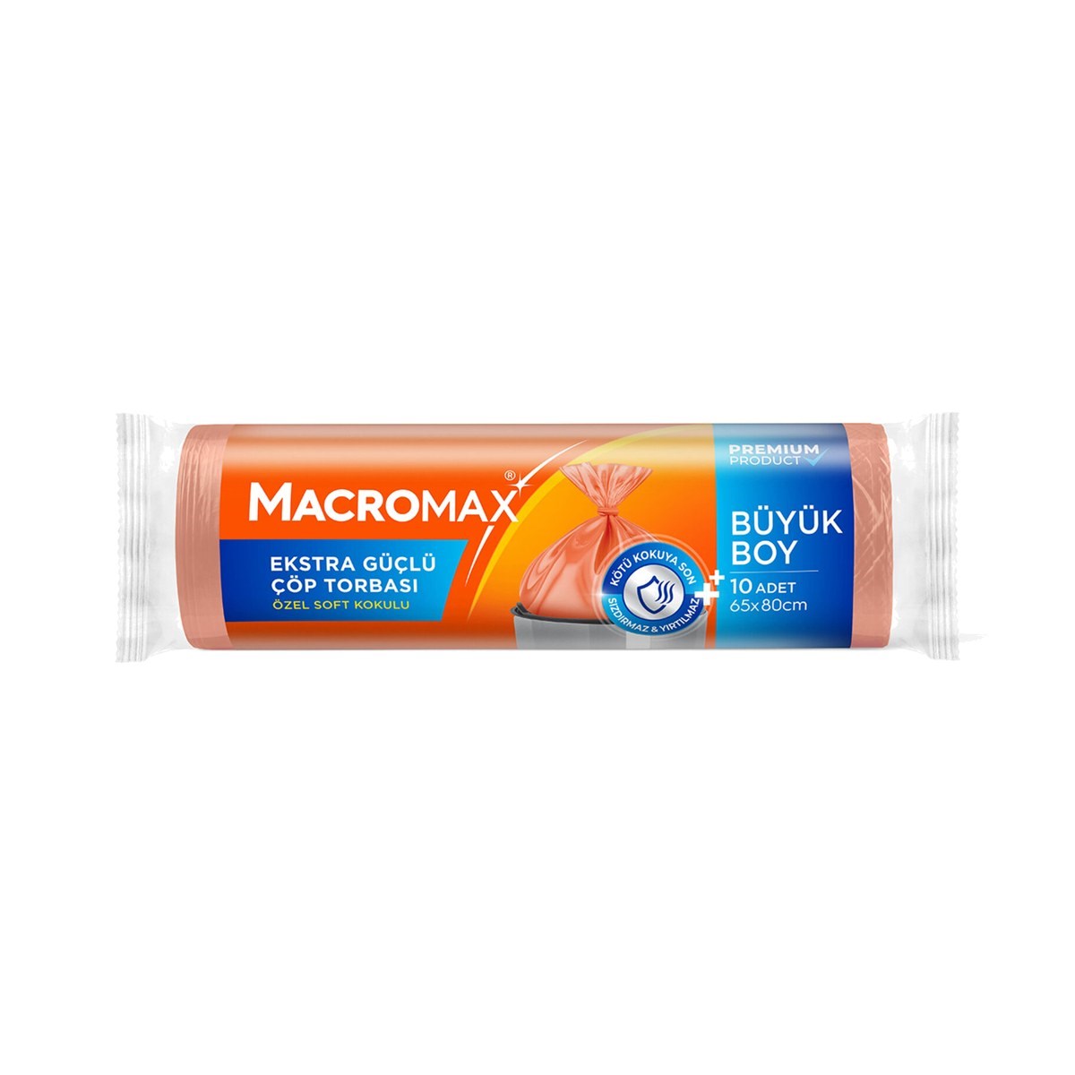 Macromax Ekstra Güçlü Çöp Torbası Büyük Boy 10 ADET