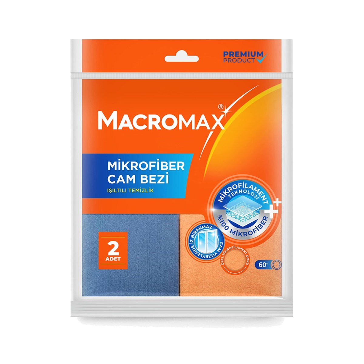 Macromax Mikrofiber Cam Bezi 2 ADET