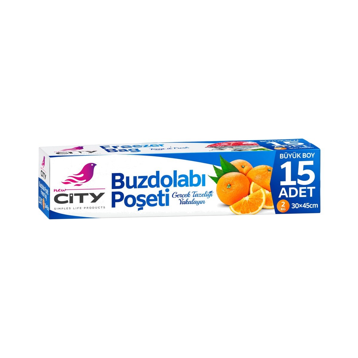 New City Buzdolabı Poşeti Büyük Boy 15 ADET