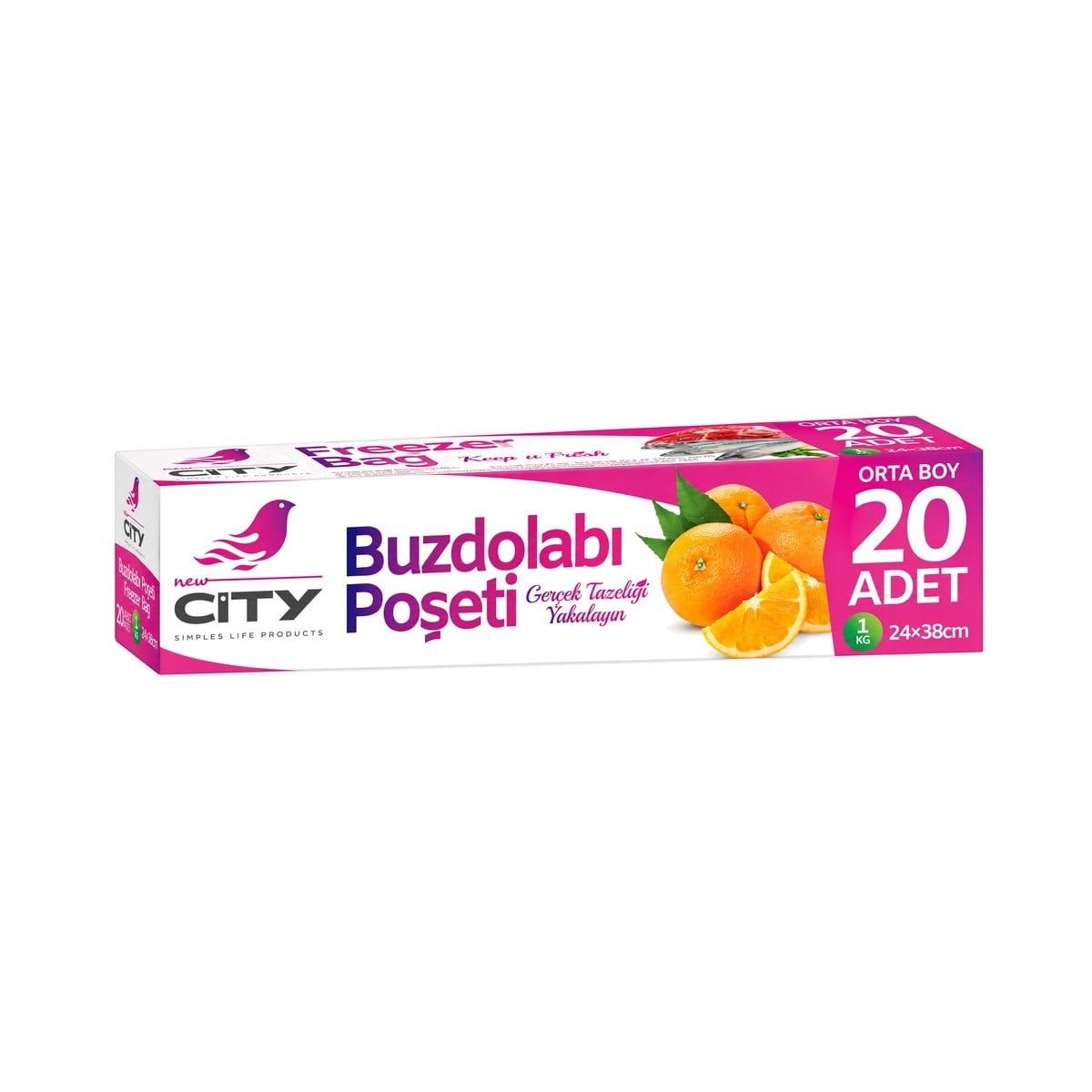 New City Buzdolabı Poşeti Orta Boy 20 ADET