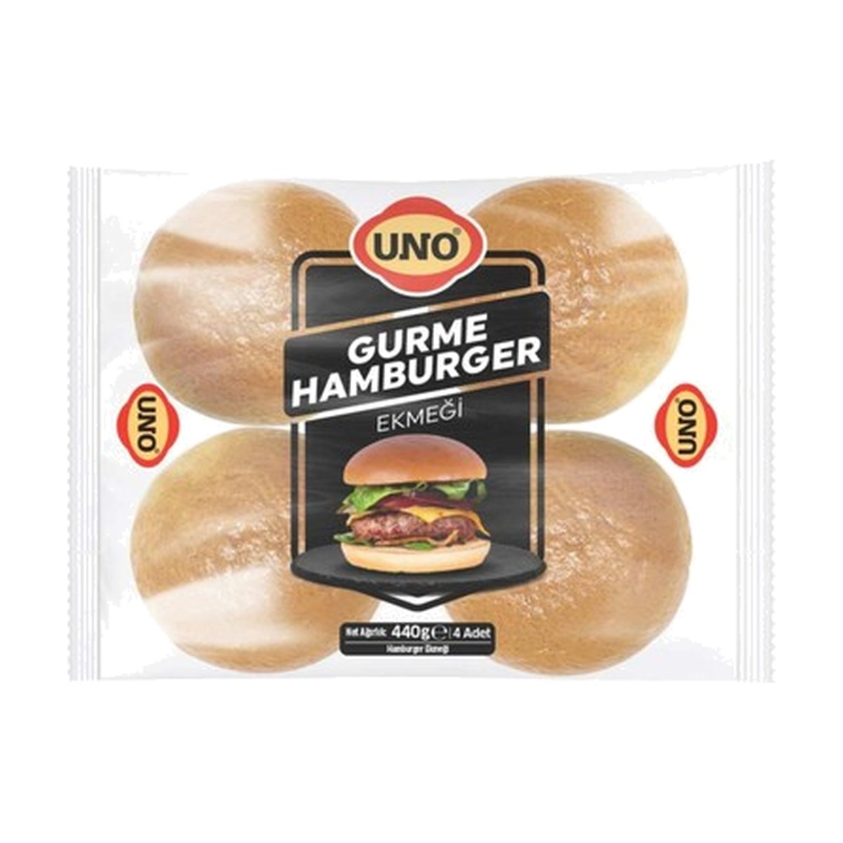 Uno Gurme Hamburger Ekmeği 4x110 GR