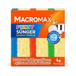 Macromax Fizzy Sünger 3 ADET