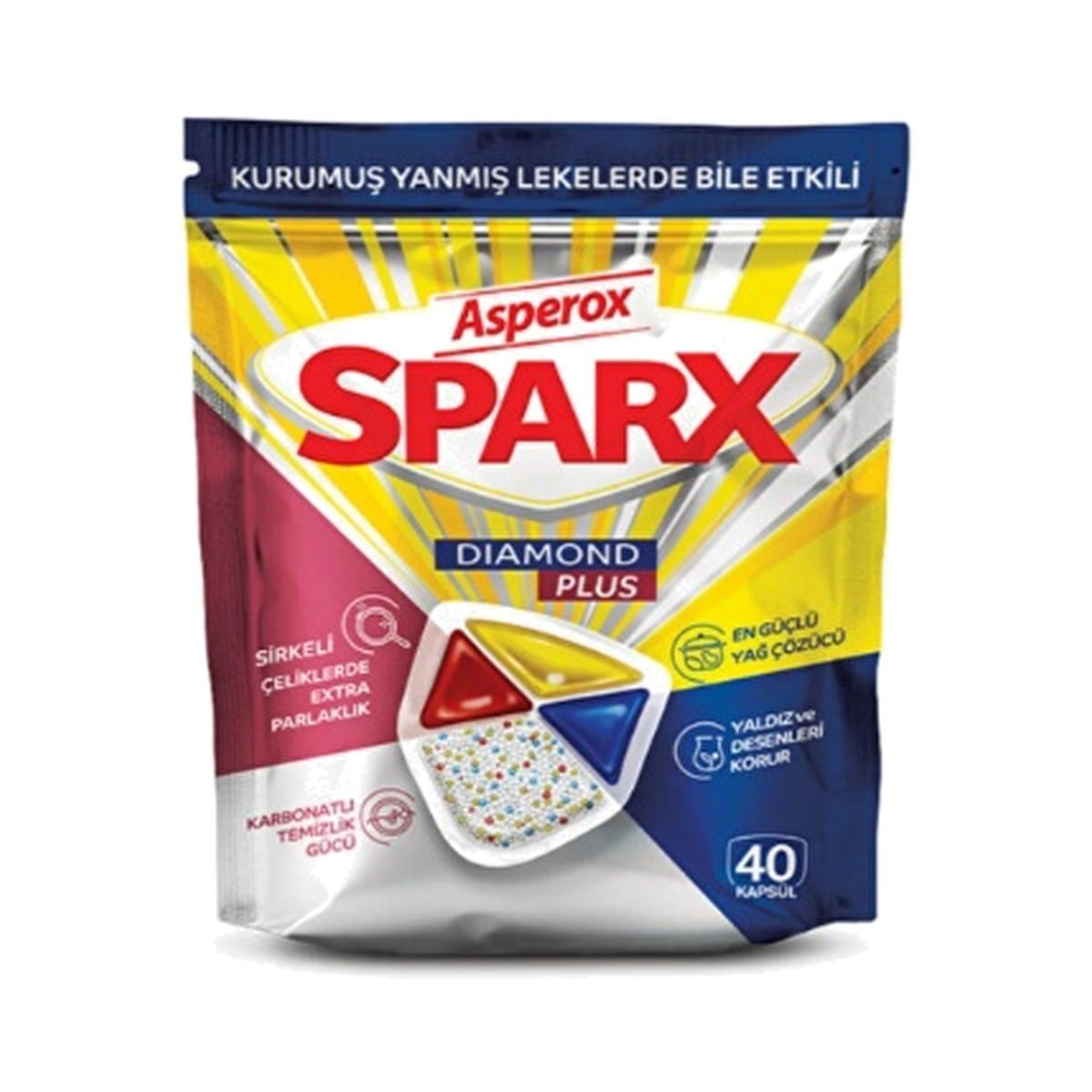 Asperox Sparx Diamond Plus Bulaşık Kapsülü 40 Kapsül
