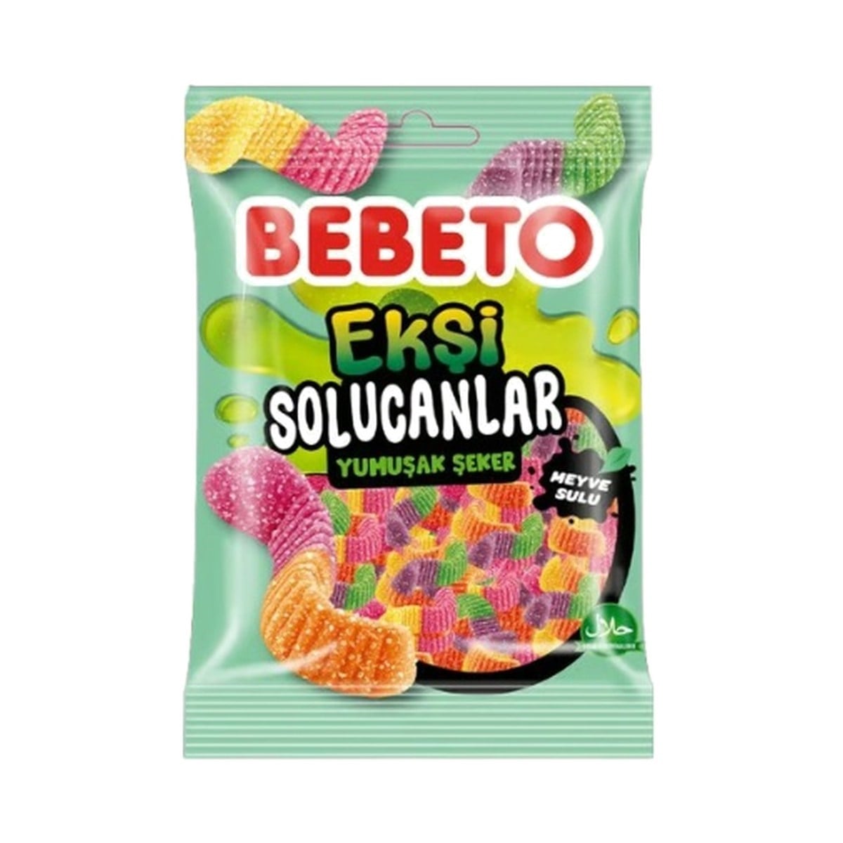Bebeto Ekşi Solucanlar Yumuşak Şeker 80 GR