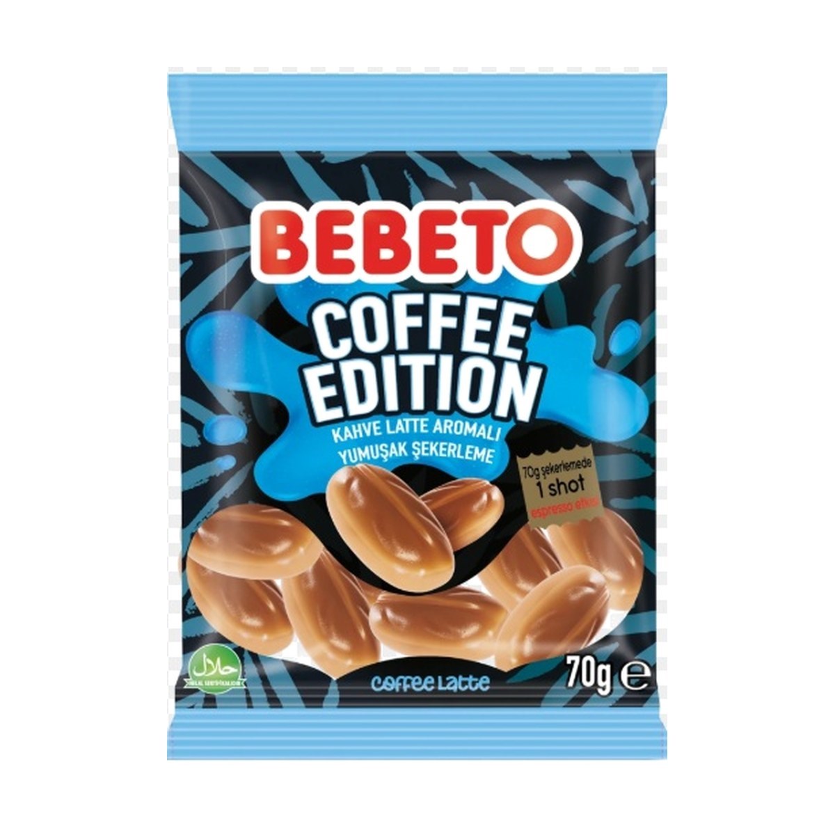 Bebeto Kahve Latte Aromalı Yumuşak Şeker 70 GR