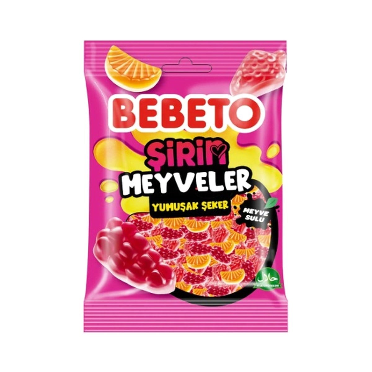 Bebeto Şirin Meyveler Yumuşak Şeker 80 GR