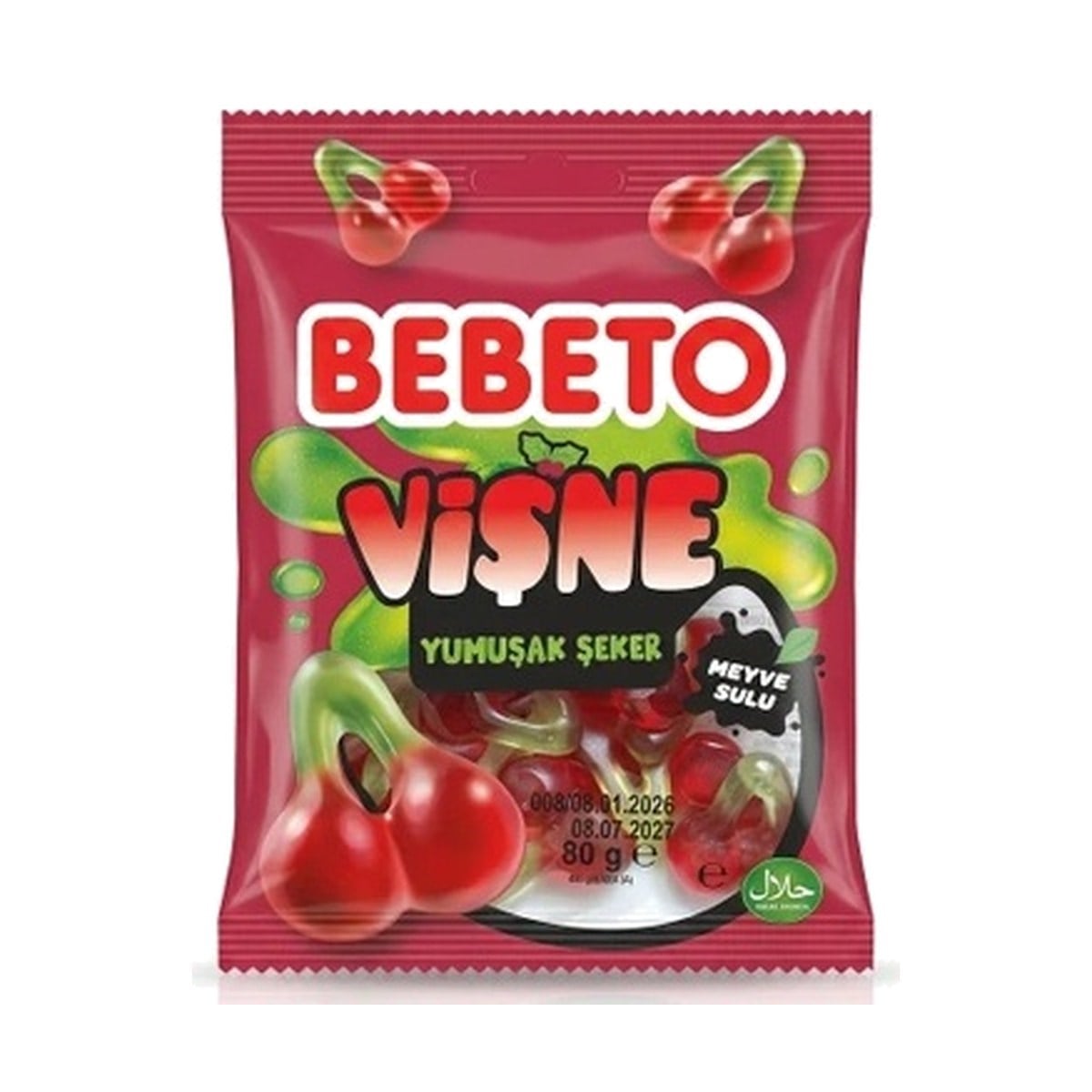 Bebeto Vişne Yumuşak Şeker 80 GR