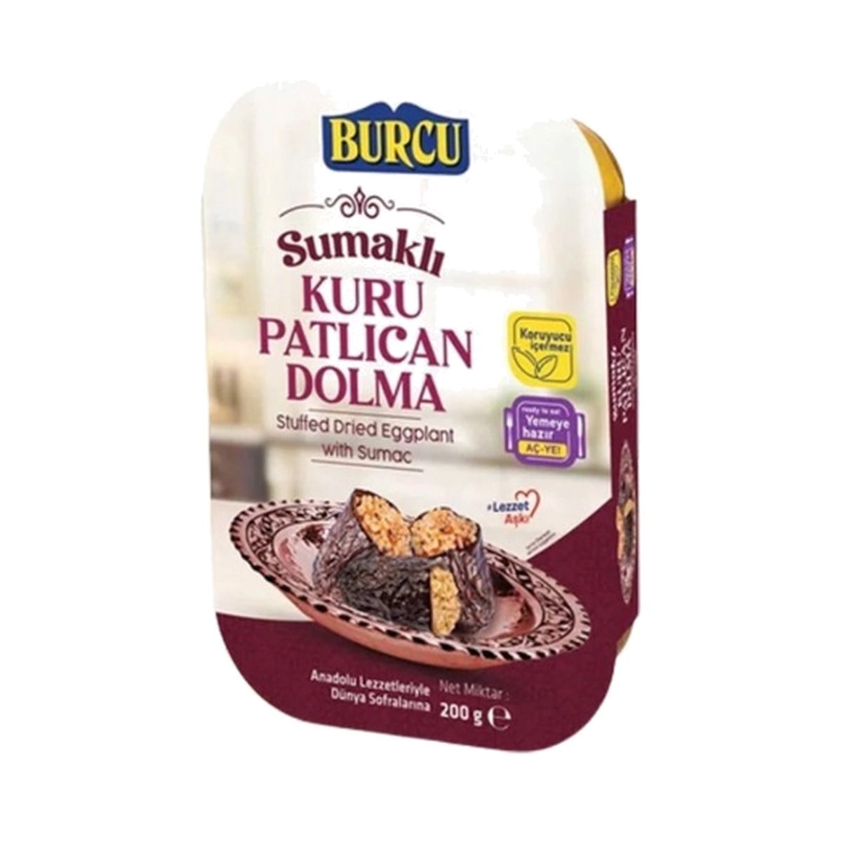 Burcu Sumaklı Patlıcan Dolma 200 GR