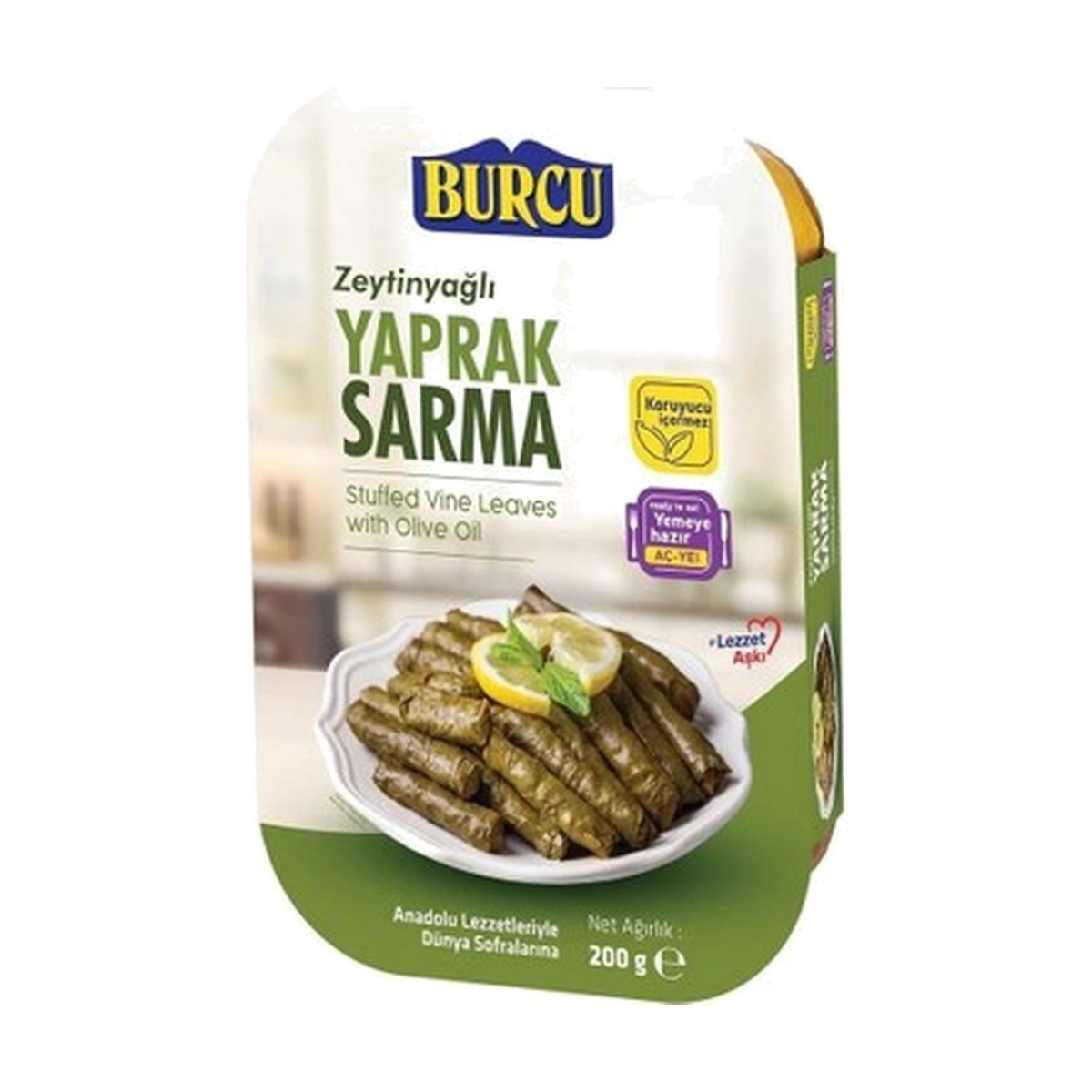 Burcu Zeytinyağlı Yaprak Sarma 200 GR