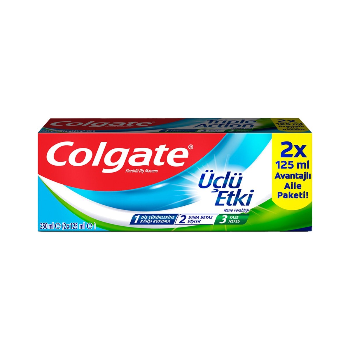 Colgate Üçlü Etki Diş Macunu 2X125 ML