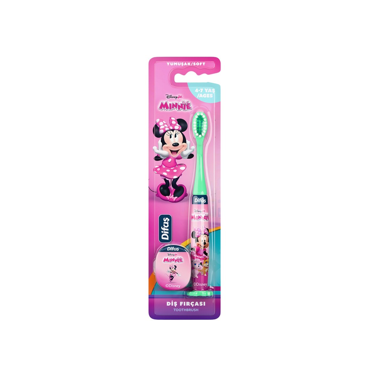 Difaş 4-7 Yaş Yumuşak Diş Fırçası Minnie Lisanslı