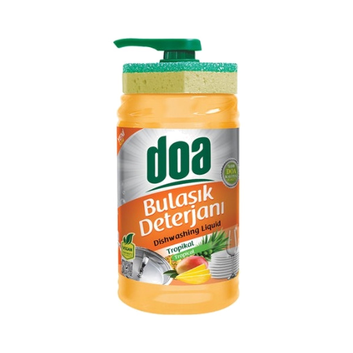 Doa Sıvı Bulaşık Deterjanı Süngerli Tropikal 1000 ML