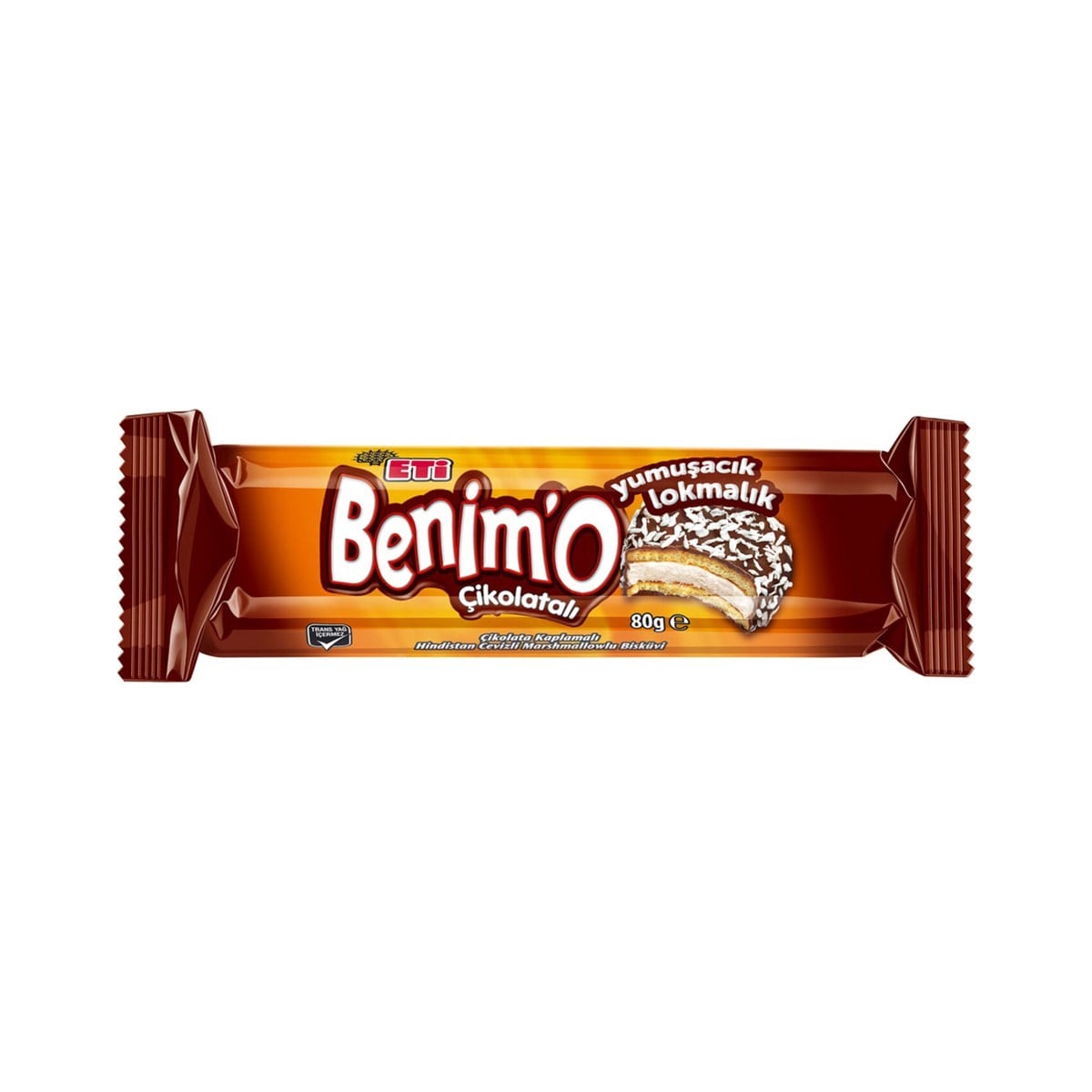 Eti Benimo Lokmalık Çikolata Kaplamalı Bisküvi 80 GR