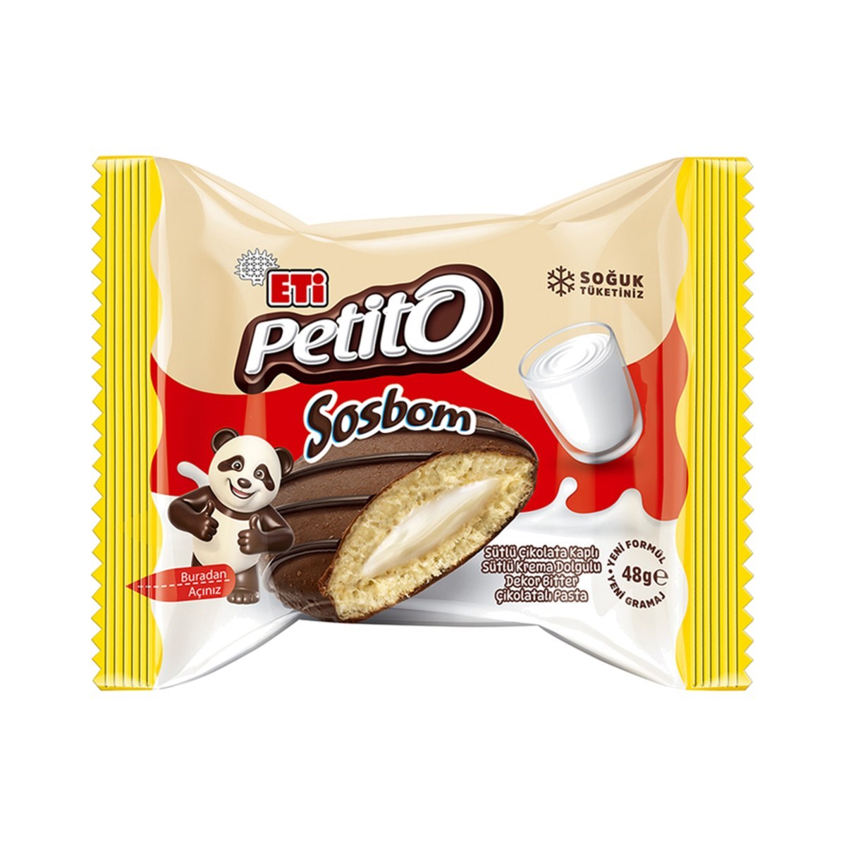 Eti Petito Sosbom Sütlü Çikolatalı 48 GR