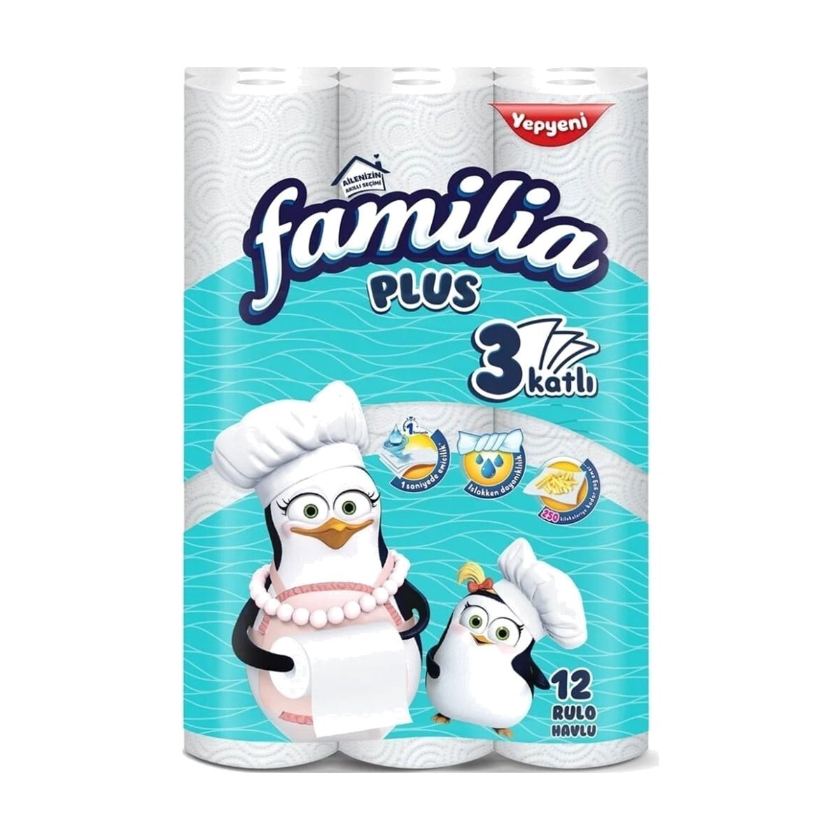 Familia Plus 3 Katlı Kağıt Havlu 12 ADET