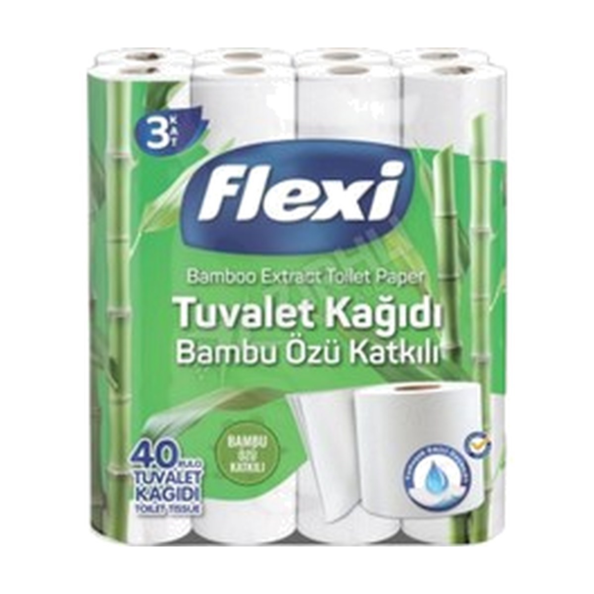 Flexi 3 Katlı Bambu Özlü Tuvalet Kağıdı 40 ADET