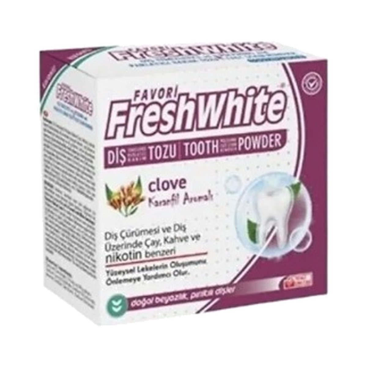 Fresh White Karanfilli Diş Tozu