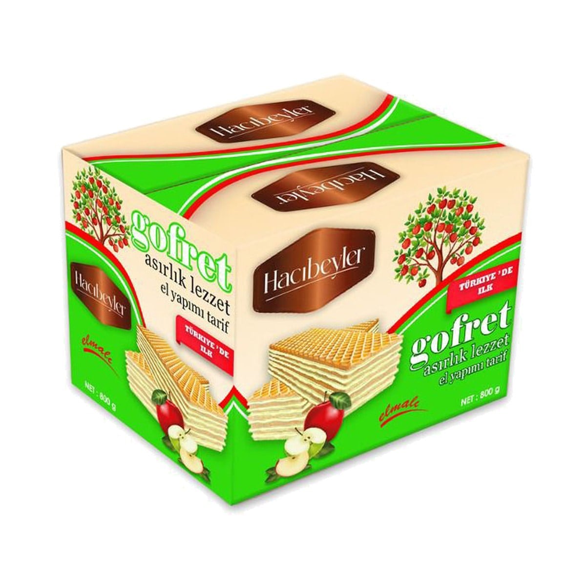 Hacıbeyler Elmalı Gofret 800 GR