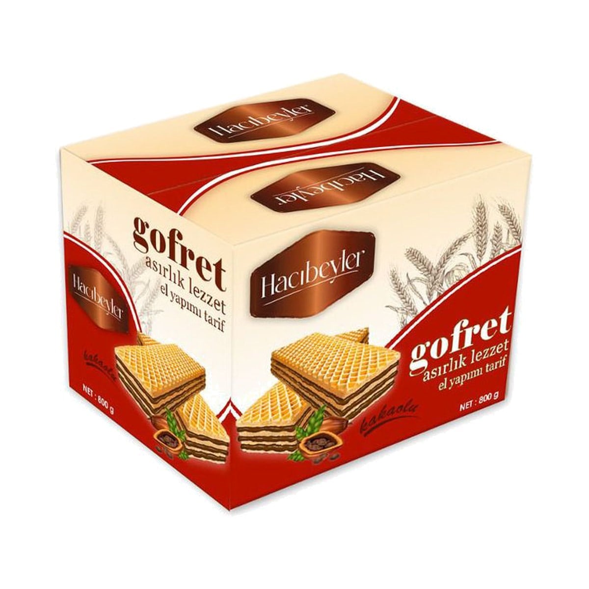 Hacıbeyler Kakaolu Gofret 800 GR
