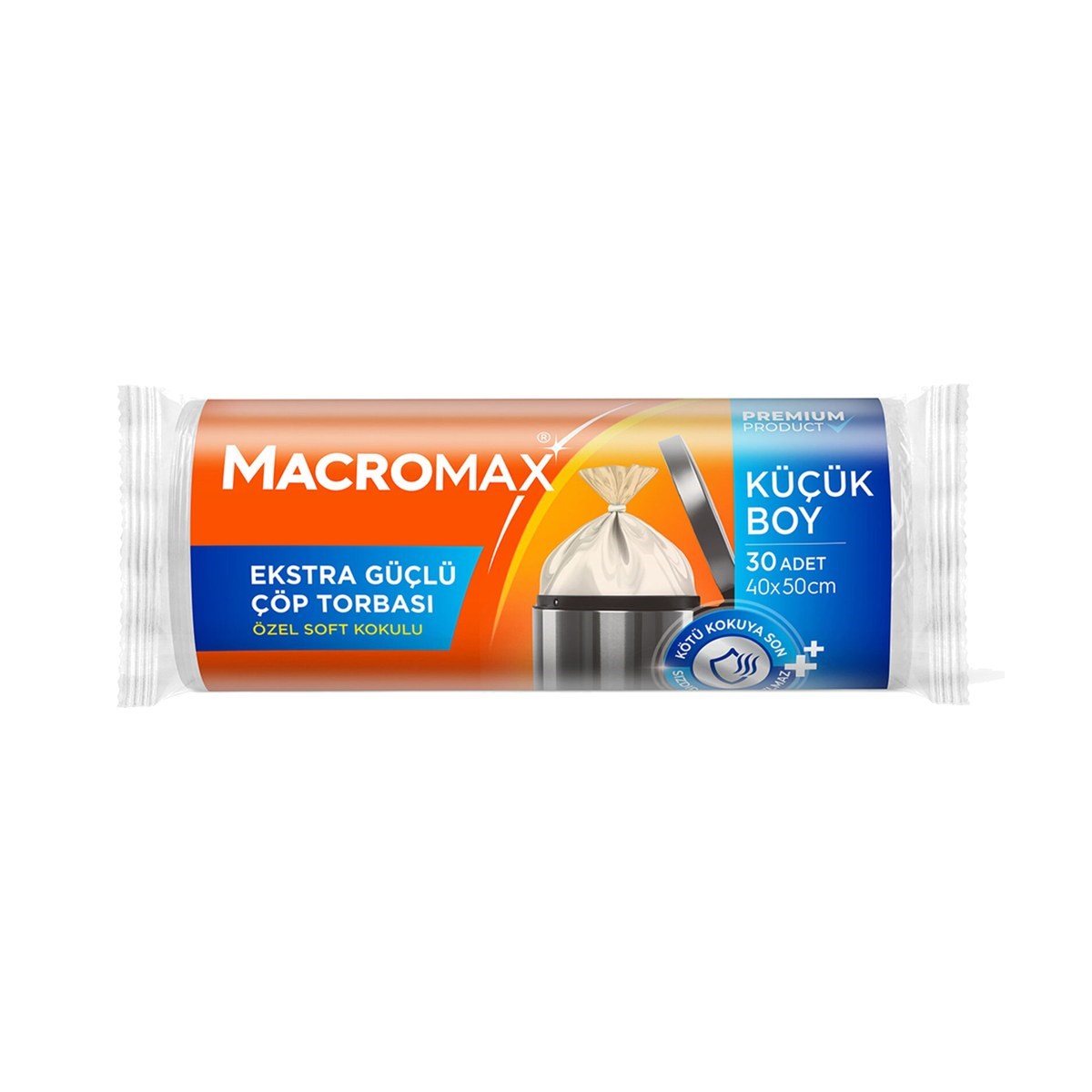 Macromax Ekstra Güçlü Çöp Torbası Küçük Boy 30 ADET