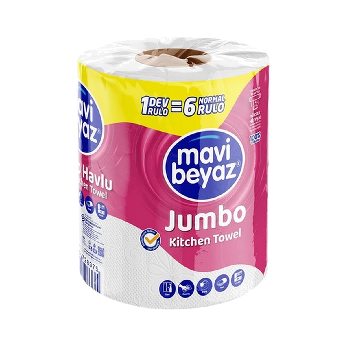 Mavi Beyaz Jumbo Kağıt Havlu