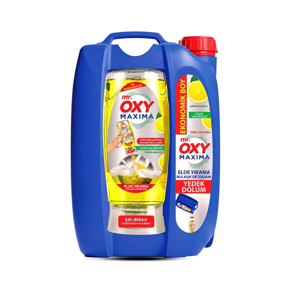 Mr.Oxy Maxima Sıvı Bulaşık Deterjanı Limon Kokulu 4000 ML