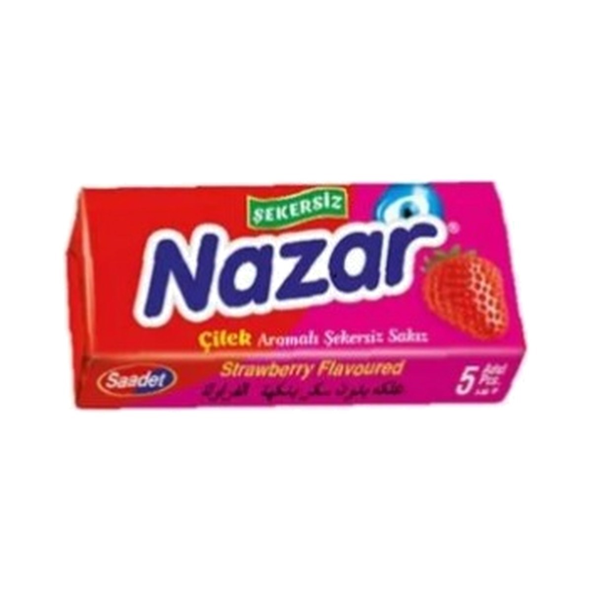 Nazar Beşli Çilekli Sakız 7 GR