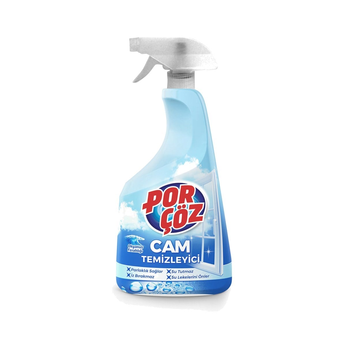 Porçöz Cam Temizleyici Sprey Okyanus Ferahlığı 500 ML